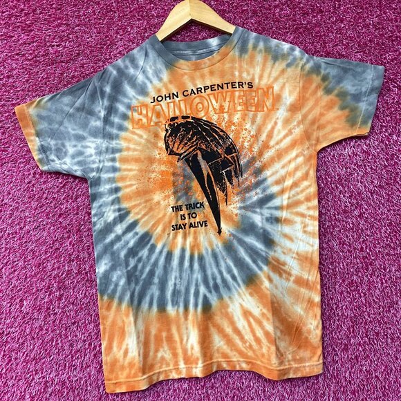 John Carpenter Micheal Myers Halloween Movie Tie Dye T-Shirt Small - Picture 3 of 4